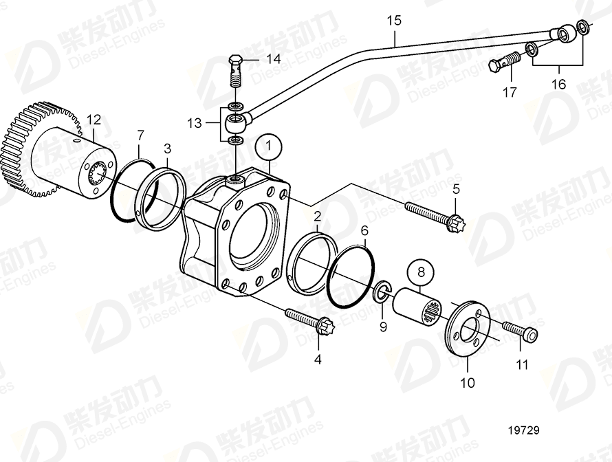 volvo penta Gear 21249506 Drawing volvo penta Gear 21249506 Drawing